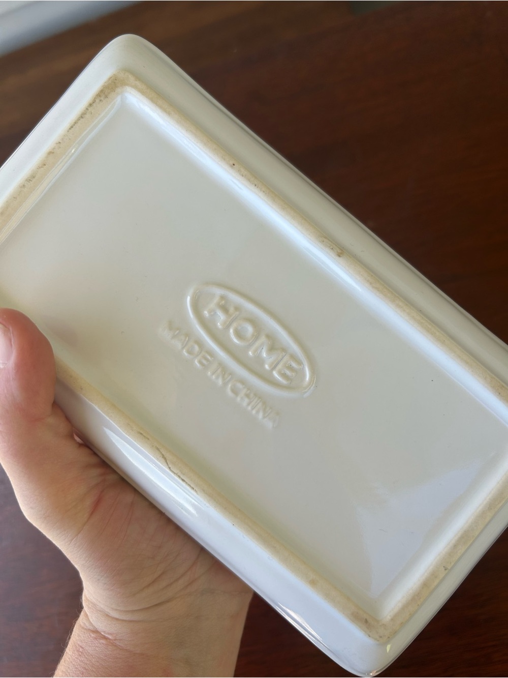 White Ceramic Cow Butter Dish - Picture 4 of 4